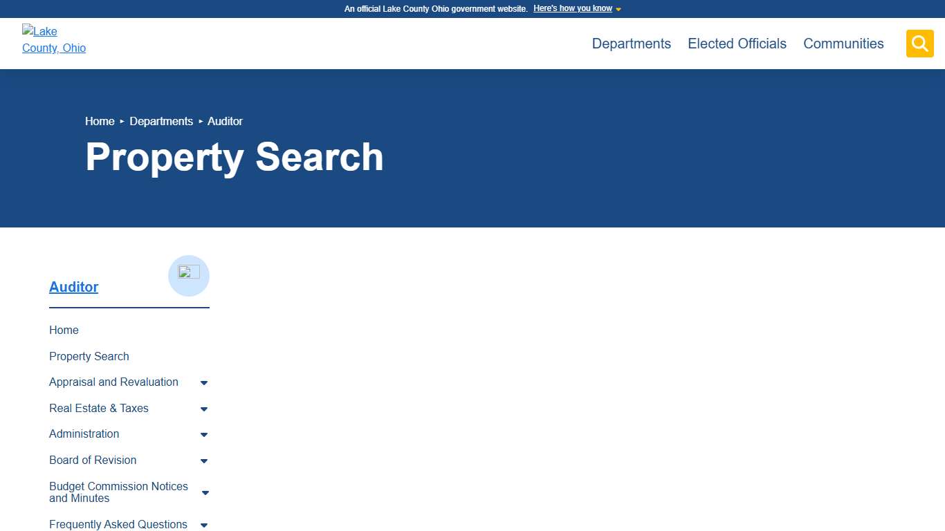 Property Search – Auditor